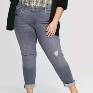 Universal Thread Plus Size 24 Gray Skinny Jeans